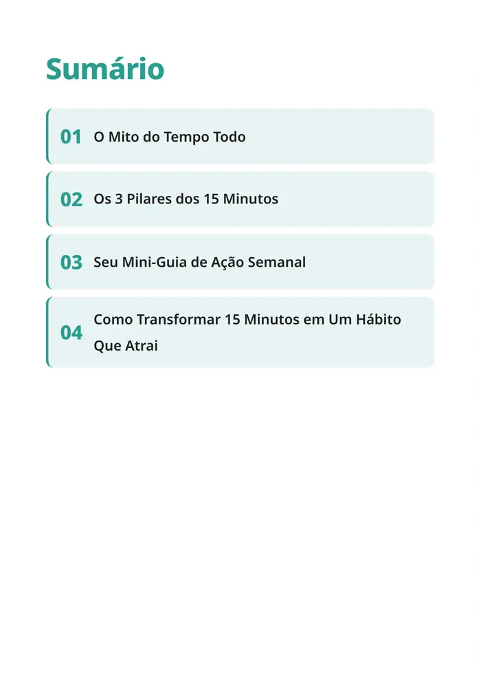 Página interna do e-book O Mito das Horas