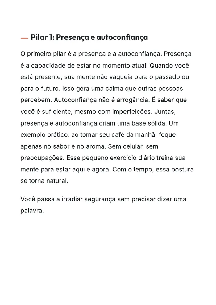Página prática do e-book Rotina de Autocuidado